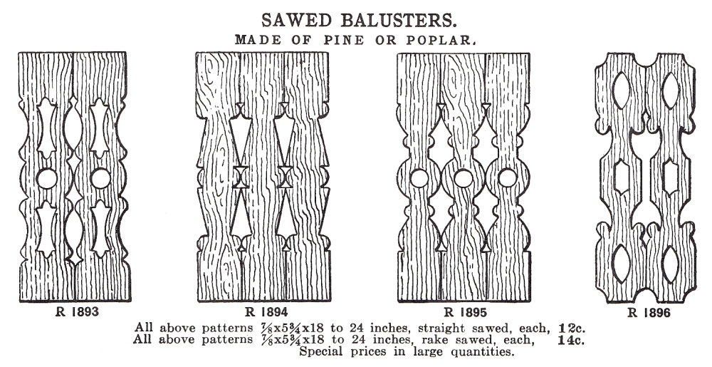 sawed balusters Roberts 1903 p229